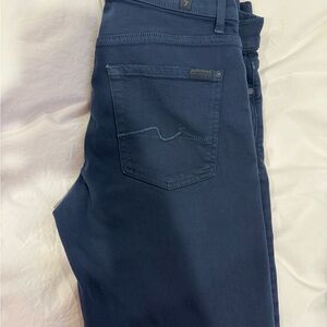 7 For All Mankind Navy Slim Jeans